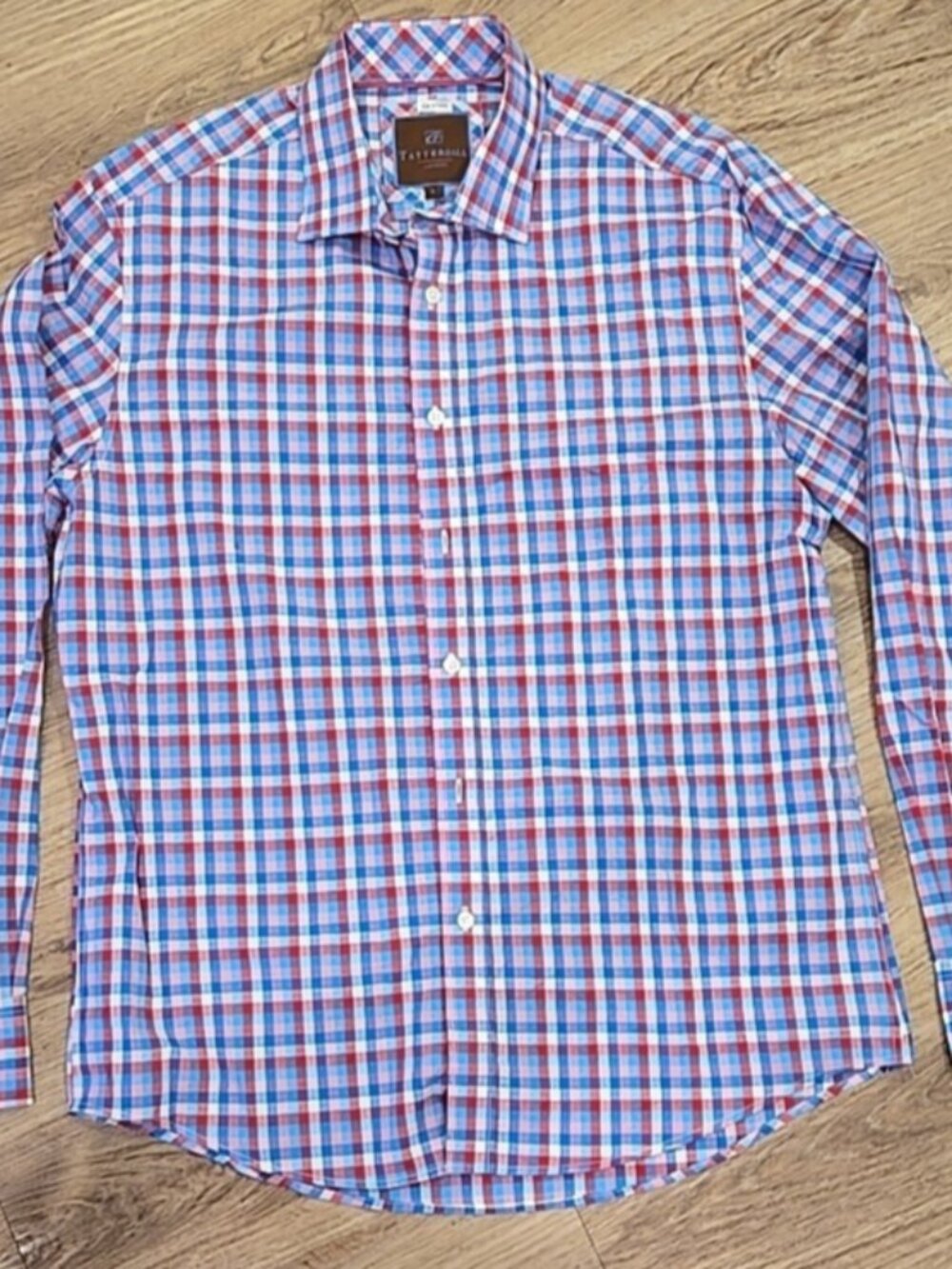 Tattersall London Mens Oxford Button Up Shirt